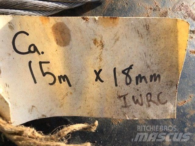  Stålwire Ø18 mm Nosturien osat ja lisävarusteet