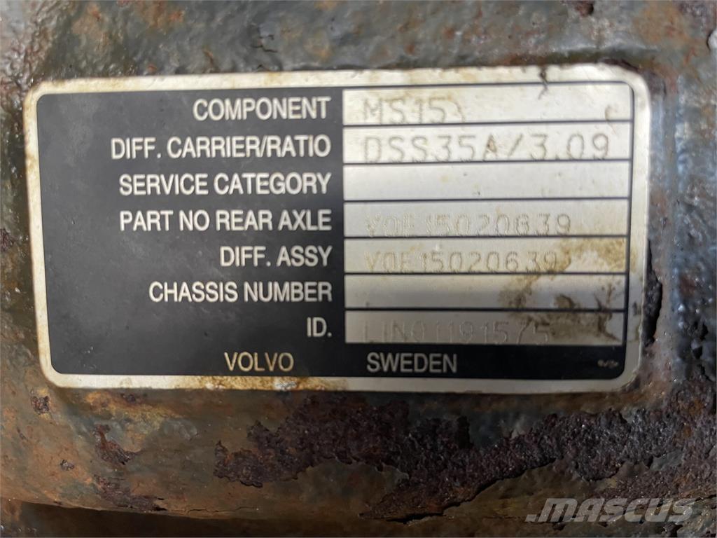 Volvo A40E bagaksel Akselit