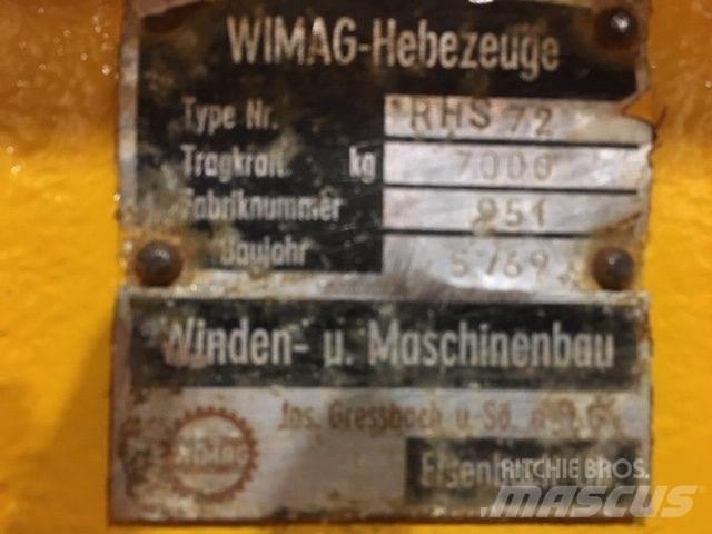  Wimag RHS72 løfteåg - 7 ton Nosturien osat ja lisävarusteet