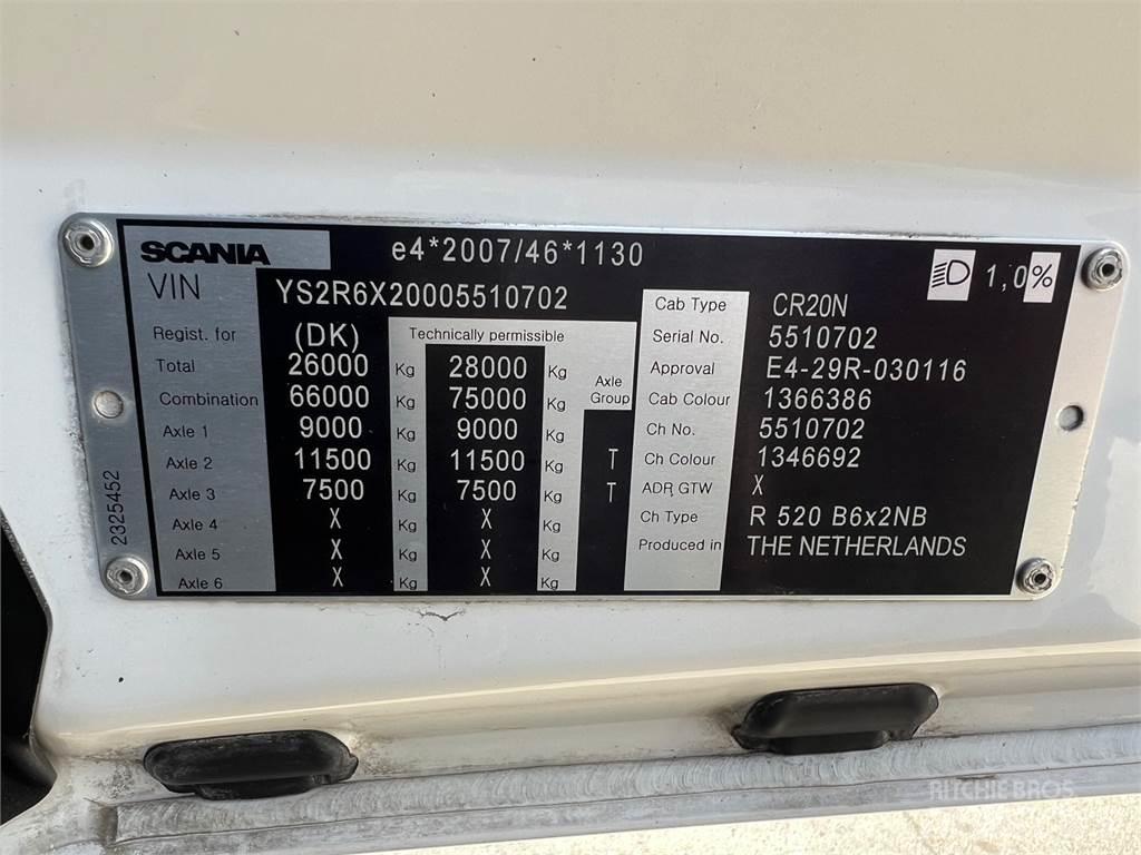 Scania R520 hejs Vaihtolava-autot