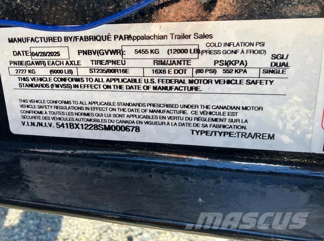  Appalachian Maansiirtoperävaunut