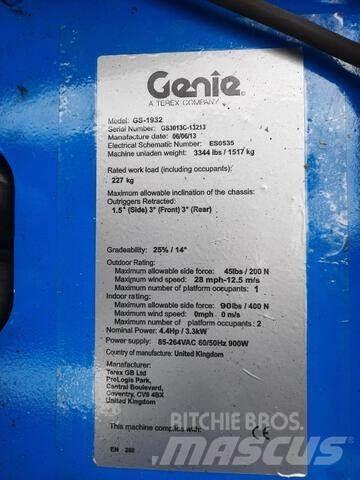 Genie GS1932 Saksilavat
