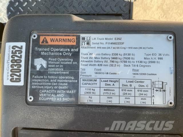 Hyster E25Z Sähkötrukit