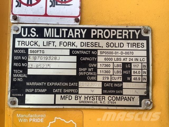 Hyster S60FTG Muut haarukkatrukit