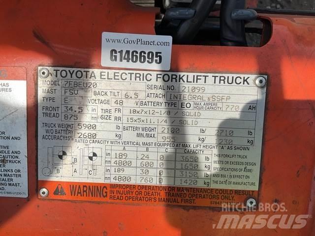 Toyota 7FBEU20 Sähkötrukit