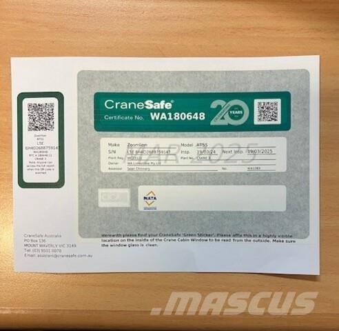 Zoomlion RT55 RT-nosturit