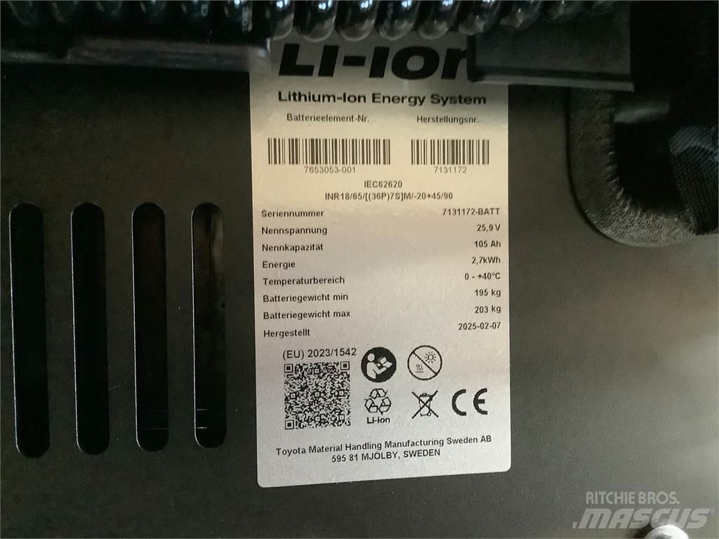 Toyota SWE120L Käyden ajettavat pinoamistrukit