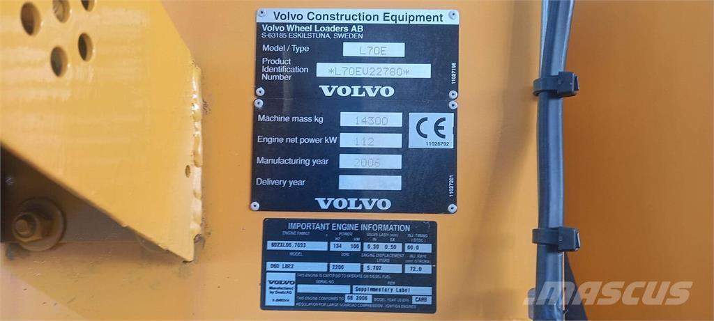 Volvo L70E Pyöräkuormaajat