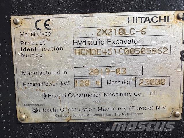 Hitachi ZX210LC-6 Telakaivukoneet