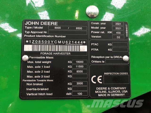 John Deere 8500 Silppurit