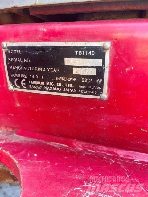 Takeuchi 1140 Minikaivukoneet < 7t