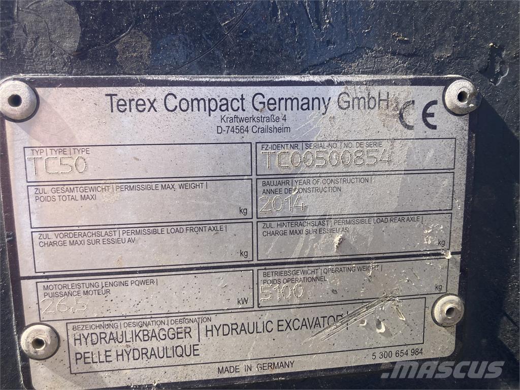 Terex TC50 Minikaivukoneet < 7t