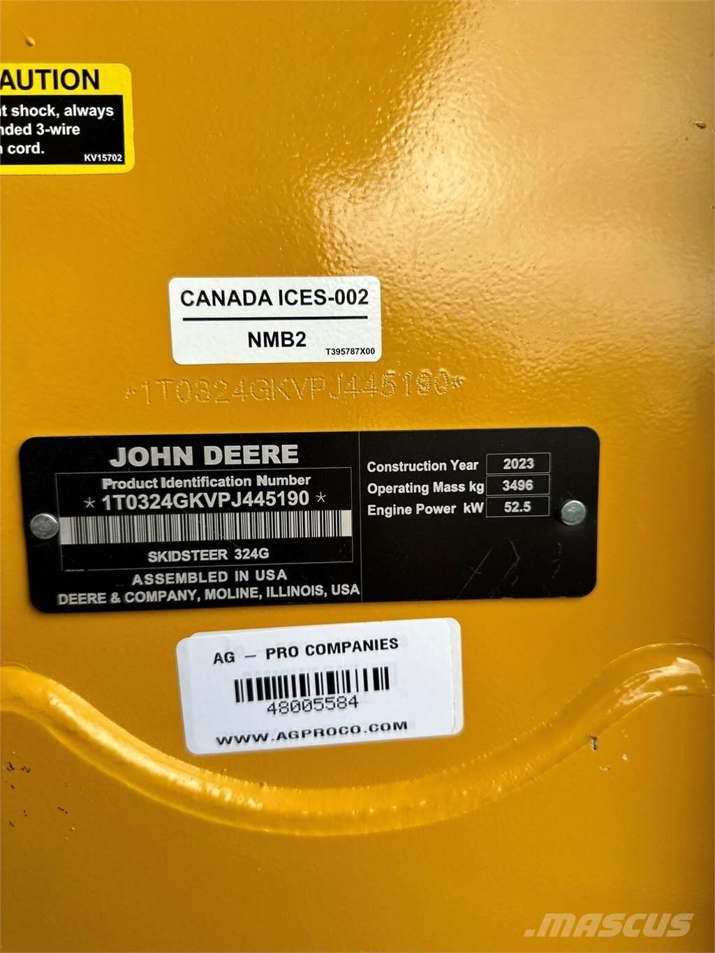 John Deere 324G Liukuohjatut kuormaajat
