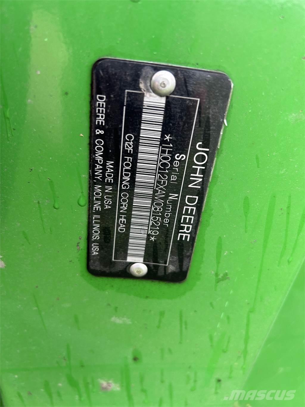 John Deere C12F Lisävarusteet ja komponentit