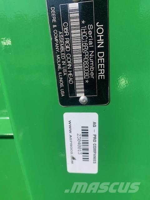 John Deere C16R Lisävarusteet ja komponentit