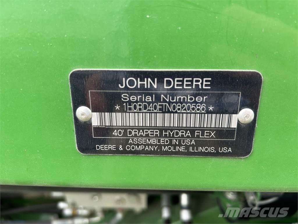 John Deere RD40 Lisävarusteet ja komponentit