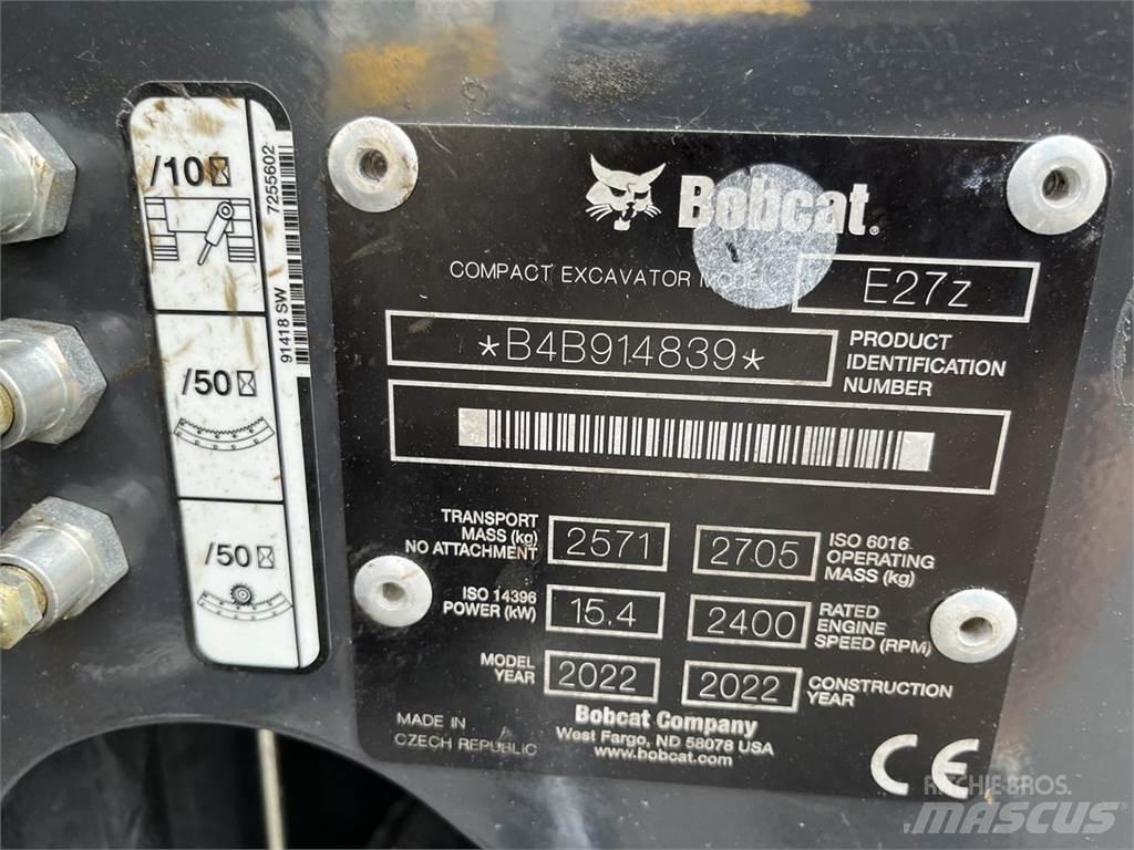 Bobcat E 27z Minikaivukoneet < 7t
