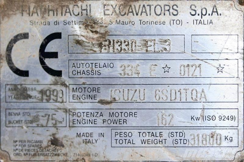 Fiat-Hitachi FH330 EL.3 Muut