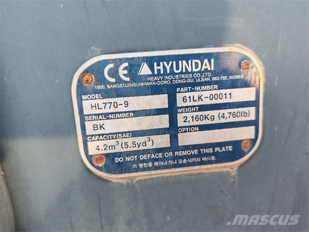 Hyundai HL770-9A Pyöräkuormaajat