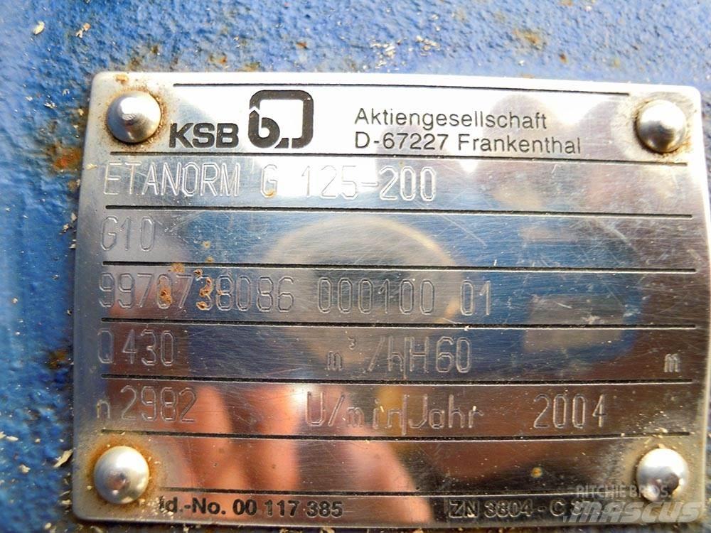 KSB ETANORM G 125-200 Vesipumput