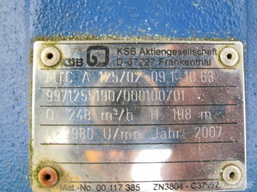KSB MTC 125/02 Vesipumput