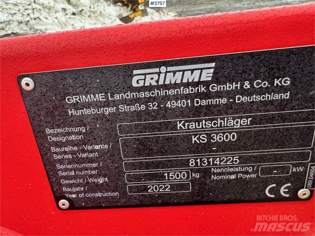 Grimme KS3600 Muut