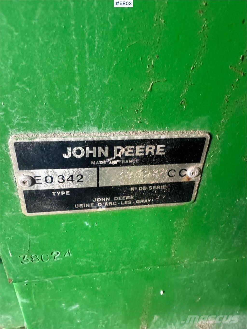 John Deere 342 Muut sadonkorjuukoneet