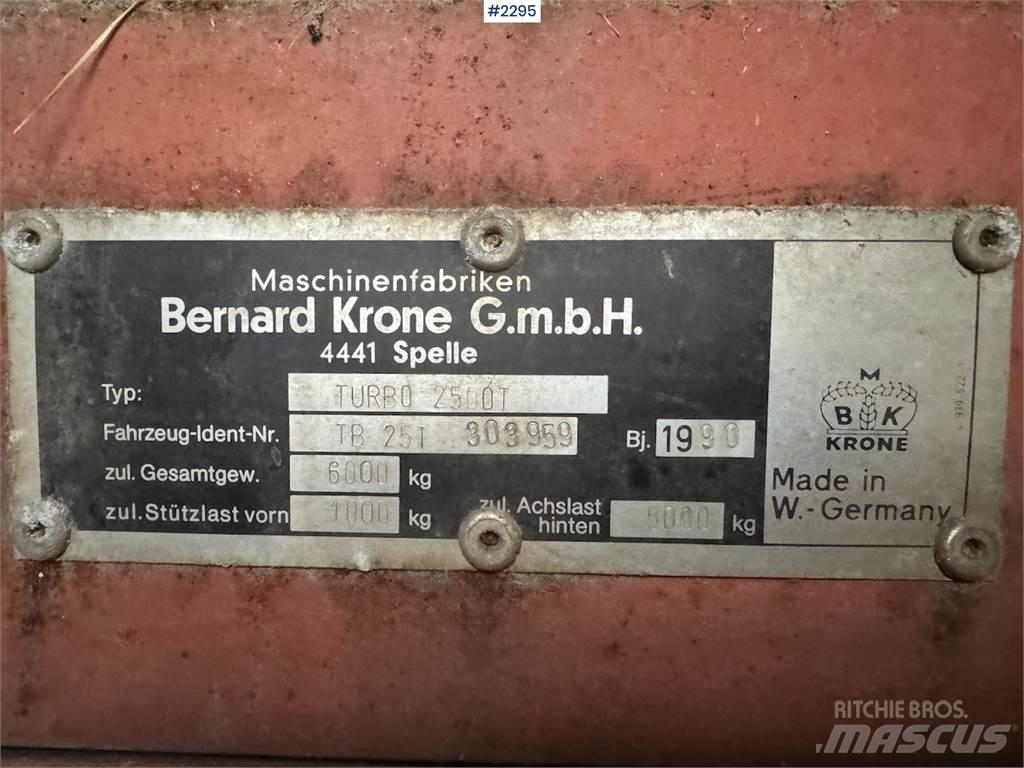 Krone Turbo 2500 Muut sadonkorjuukoneet