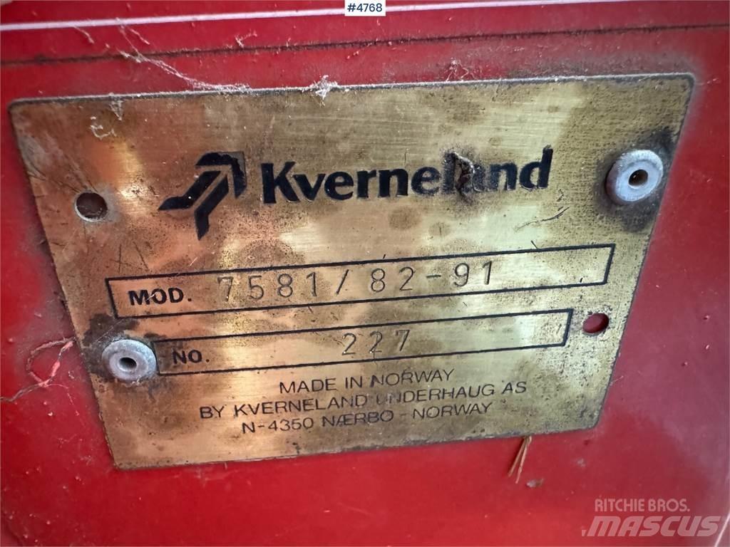 Kverneland 7581 Muut sadonkorjuukoneet