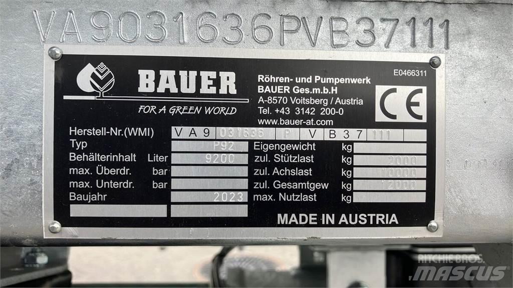 Bauer P 92 Lietteen levittimet