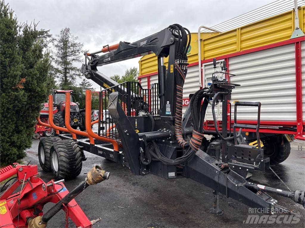 BMF 10T2+750Kran Metsäperävaunut
