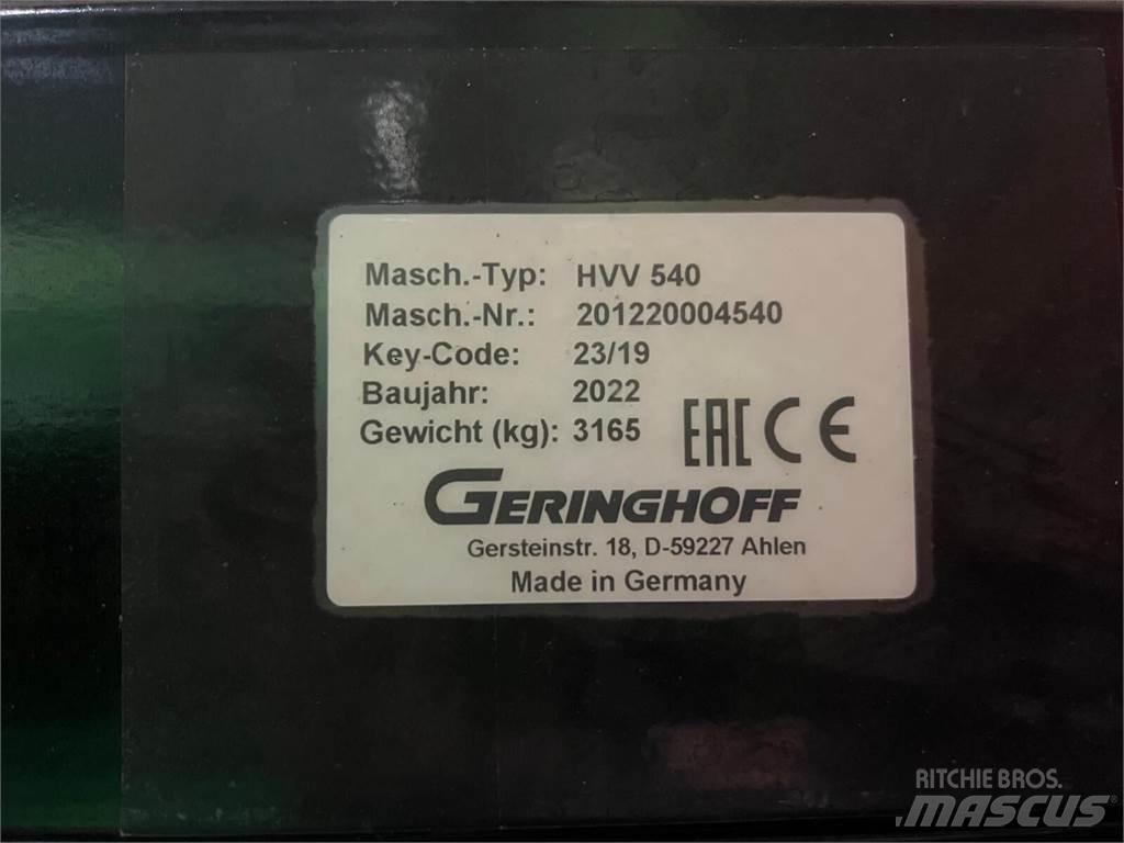 Geringhoff HVV 540 Lisävarusteet ja komponentit