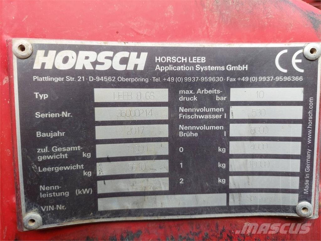Horsch Leeb 8GS Hinattavat ruiskut