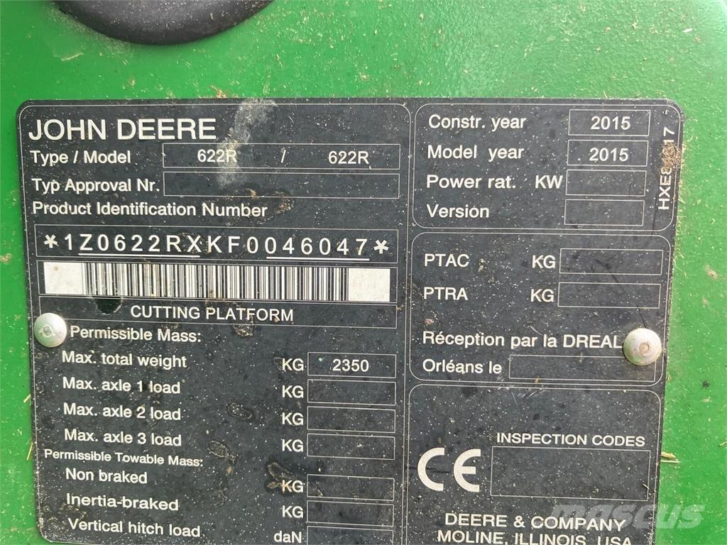 John Deere W660 HM Leikkuupuimurit