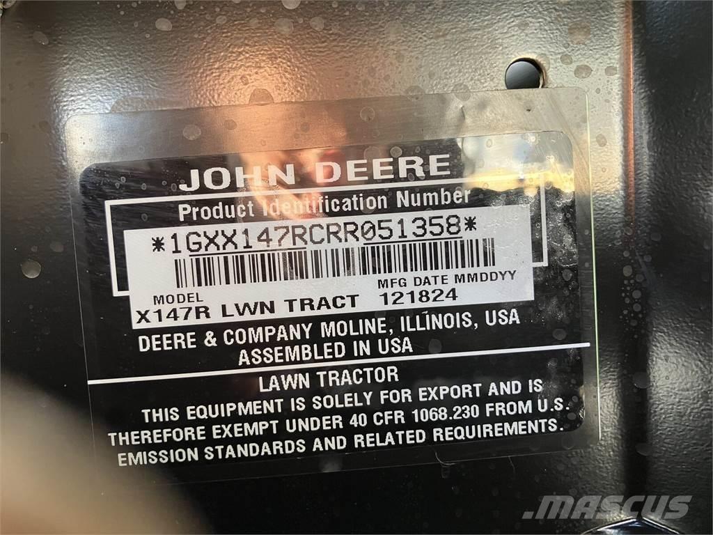 John Deere X 147R Muut ympäristökoneet