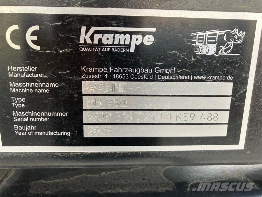 Krampe BigBody 750 Kippiperävaunut