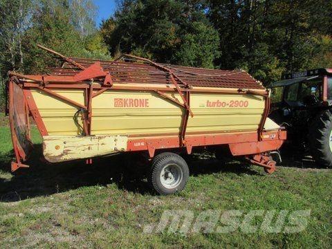 Krone Turbo 2900 Keräävät noukinvaunut ja silppurivaunut