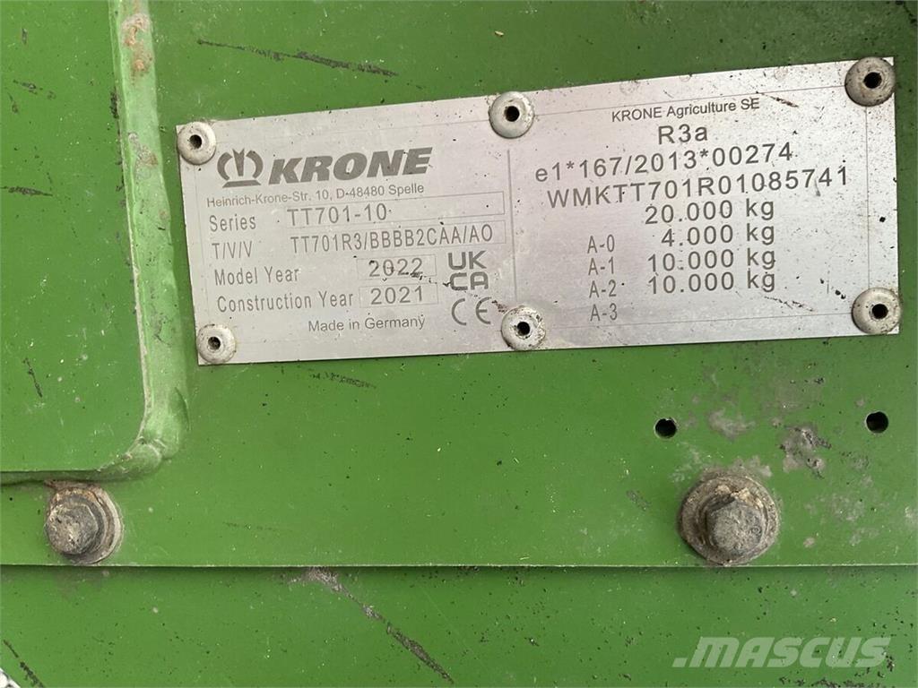 Krone TX 460 GL Keräävät noukinvaunut ja silppurivaunut