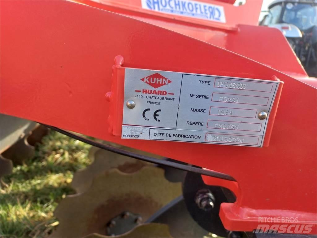 Kuhn Optimer 303 Kiekkomultaimet ja lautasäkeet