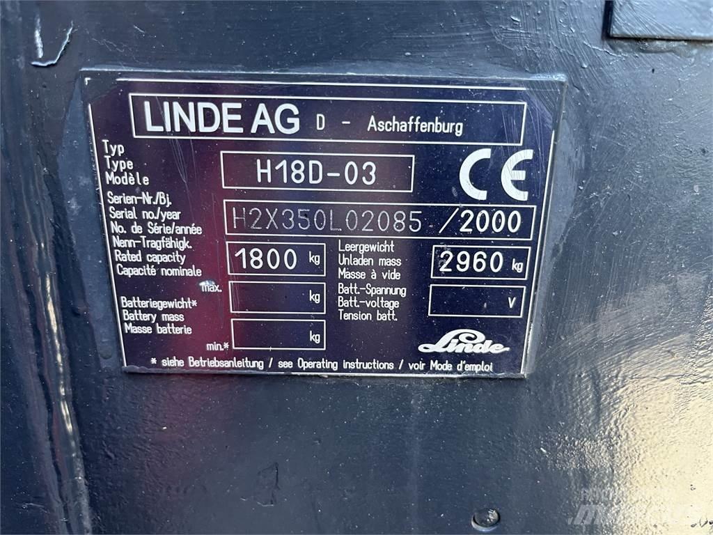 Linde H 18 D Muut haarukkatrukit