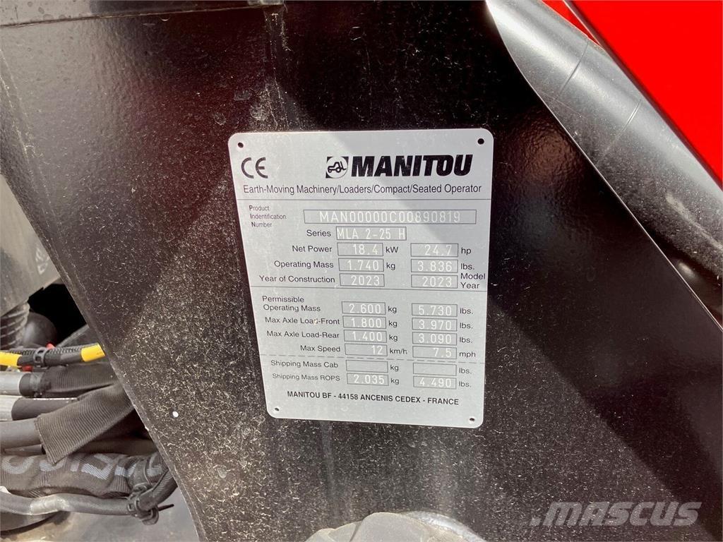 Manitou MLA2-25 Etukuormaimet ja kaivuulaitteet