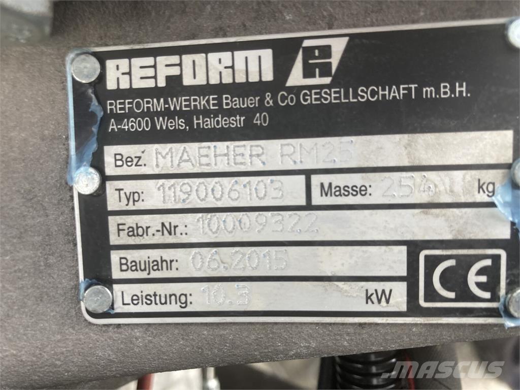 Reform RM 25 Hydro Päältäajettavat ruohonleikkurit