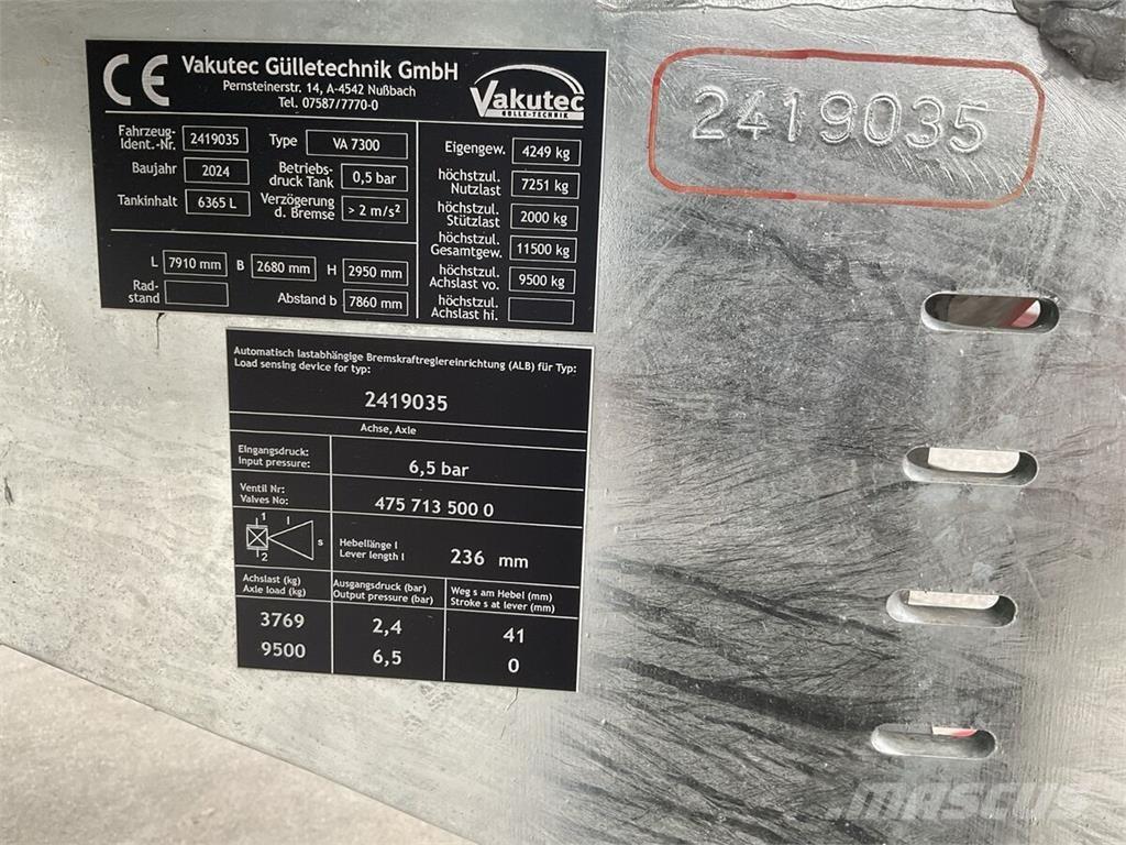  Vakutec VA 7300 Lietteen levittimet