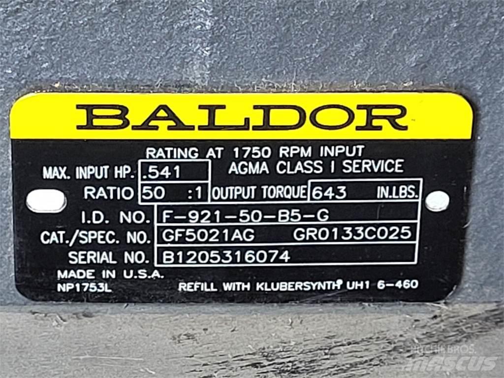 Baldor GF5021AG Muut koneet