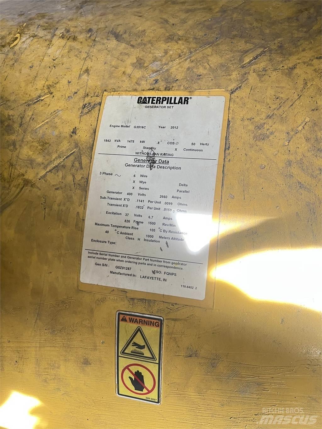 CAT SR4B-GD Dieselgeneraattorit