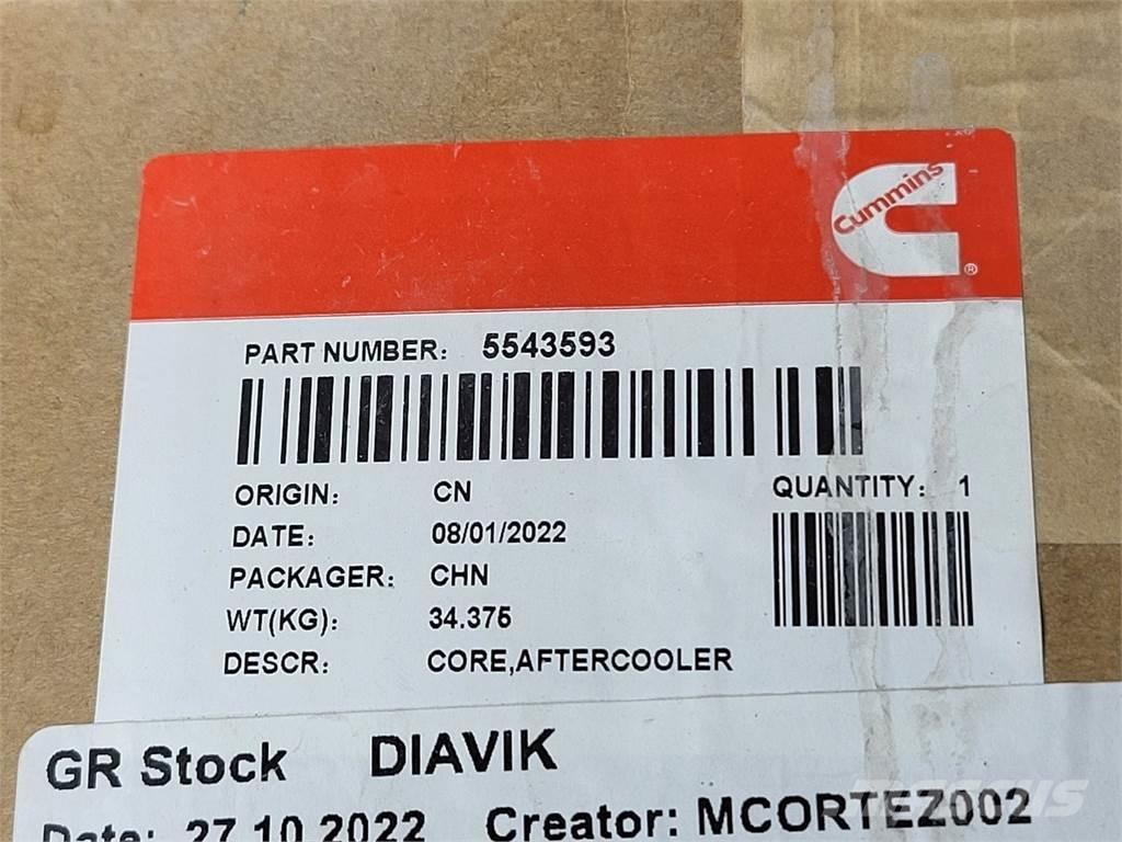Cummins 5543593 Muut koneet