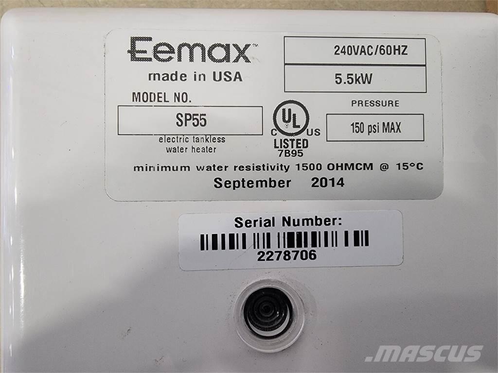  EEMAX SP55 Lämmitys- ja sulatuslaitteet