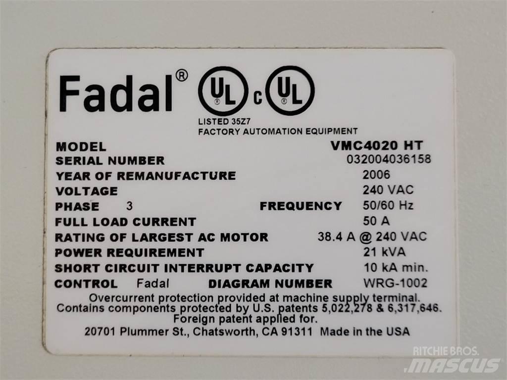  FADAL VMC 4020 HT Muut koneet