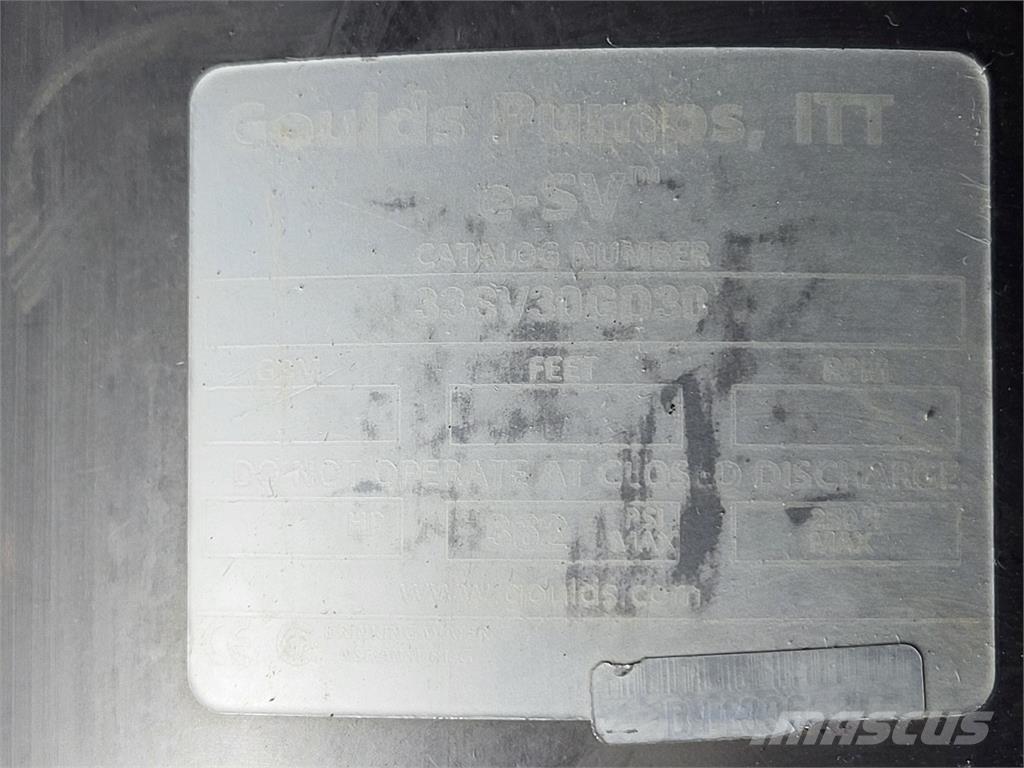  GOULDS 33SV30GD30 Vesipumput