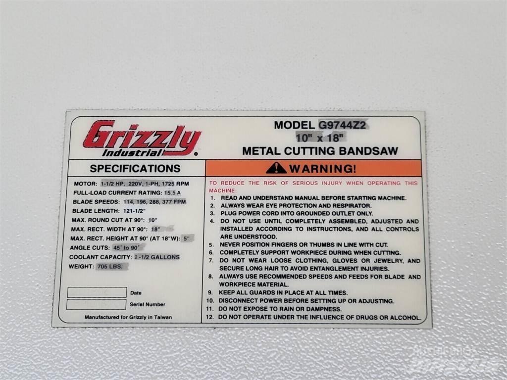 Grizzly G9744Z2 Muut koneet